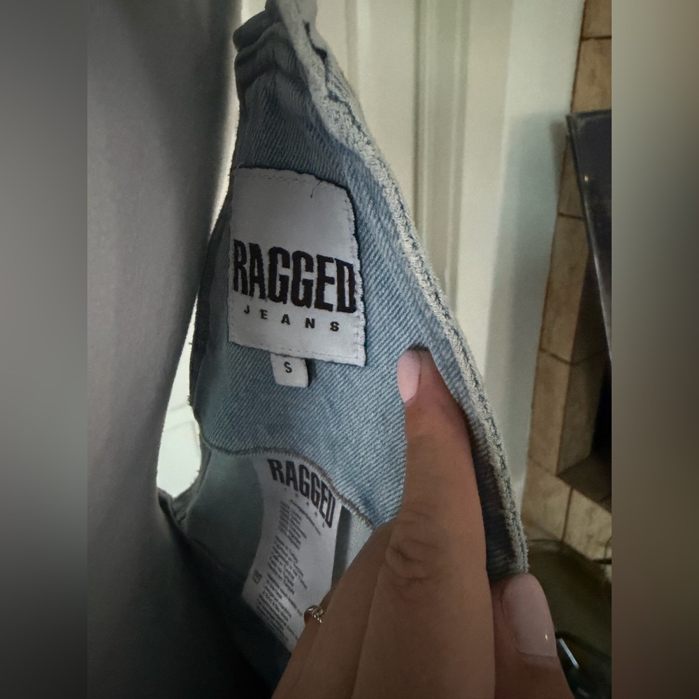Y2K The Ragged Priest women’s Light Blue Denim overalls sz S - Picture 9 of 11